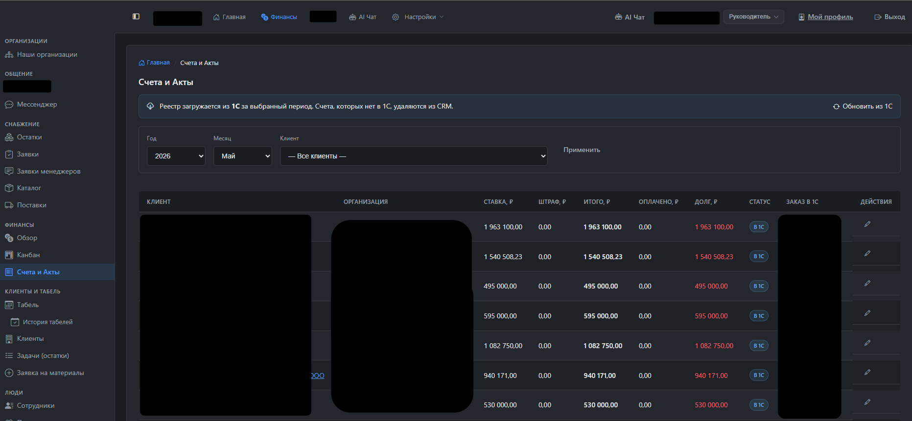 FITCRM — Корпоративная CRM: задачи, финансы, табели и AI